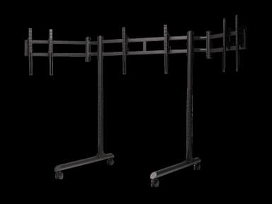 Round Tube Triple Monitor Stand Gallery 1