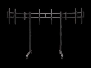 Round Tube Triple Monitor Stand Gallery 2