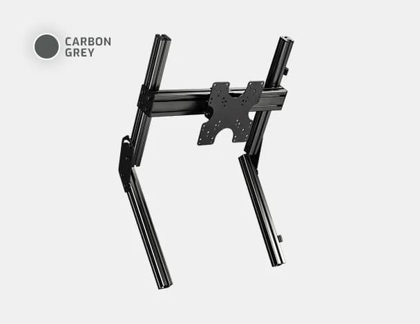 Elite Freestanding Overhead Quad Monitor Add On Carbon Grey