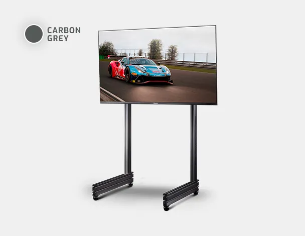 Elite Freestanding Single Monitor Stand Carbon Grey