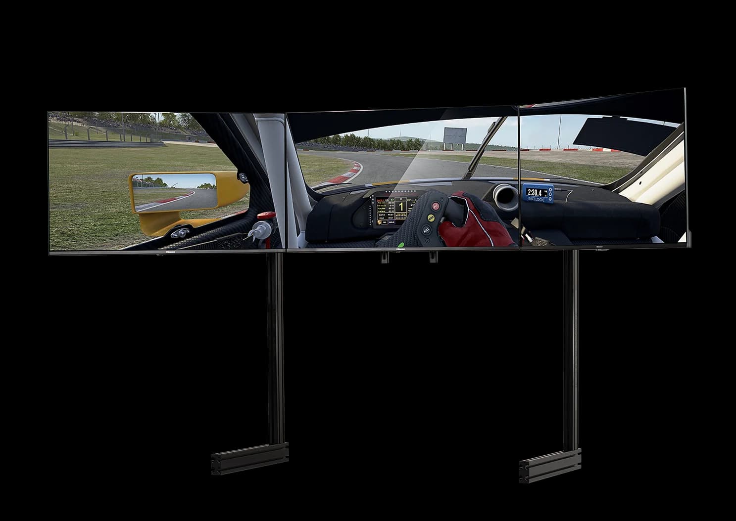 Elitefreestandingtriplemonitorstandblack Features